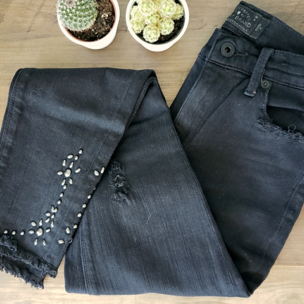 Lucky Brand Hi-Rise Bridgette Skinny - Embellished